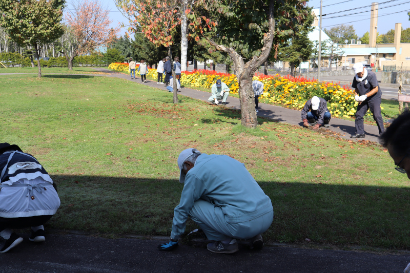秋の環境整備を実施！（北海道療育園）