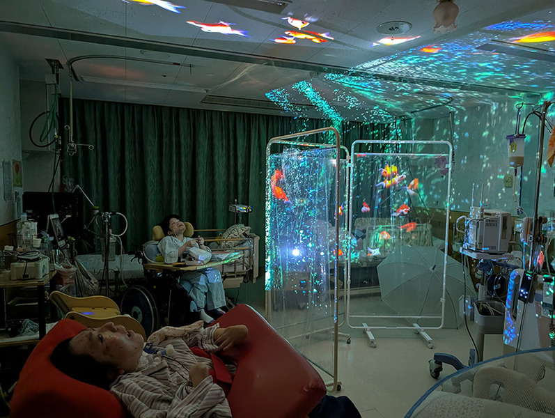 ファンタスカーがやってきた！ ～美幌療育病院で『ゆめ水族園』を開催～